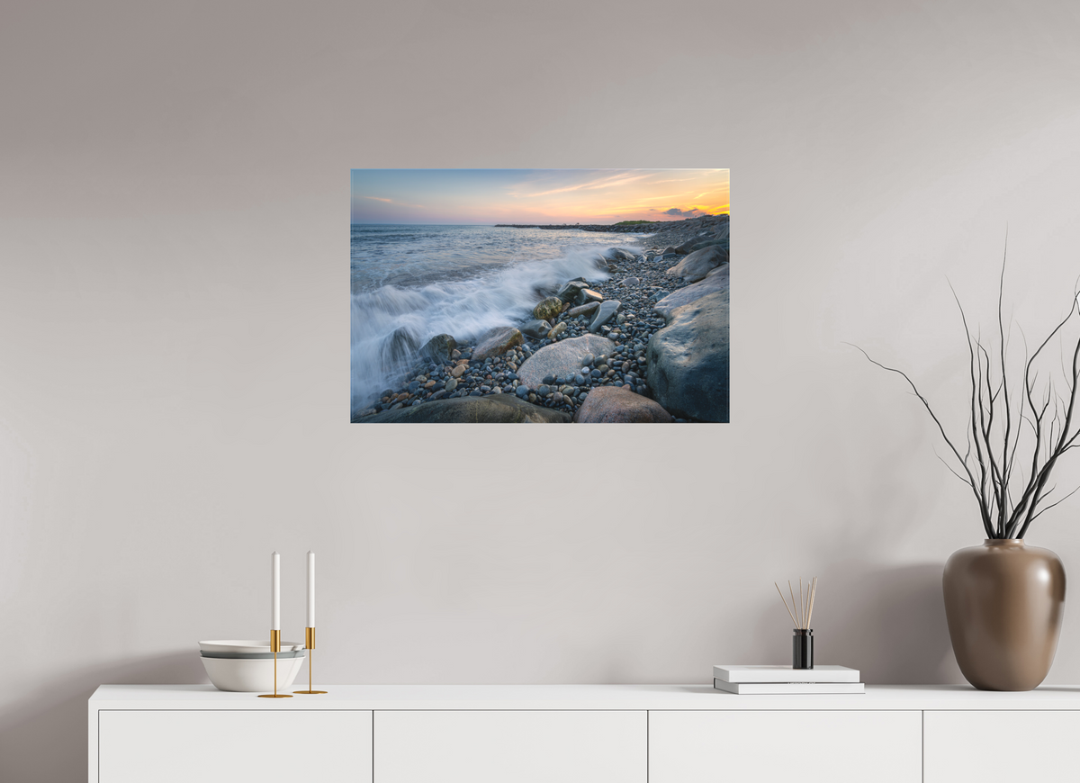 30 x 20″, Matte Canvas Print Waves Crashing at Camp Cronin