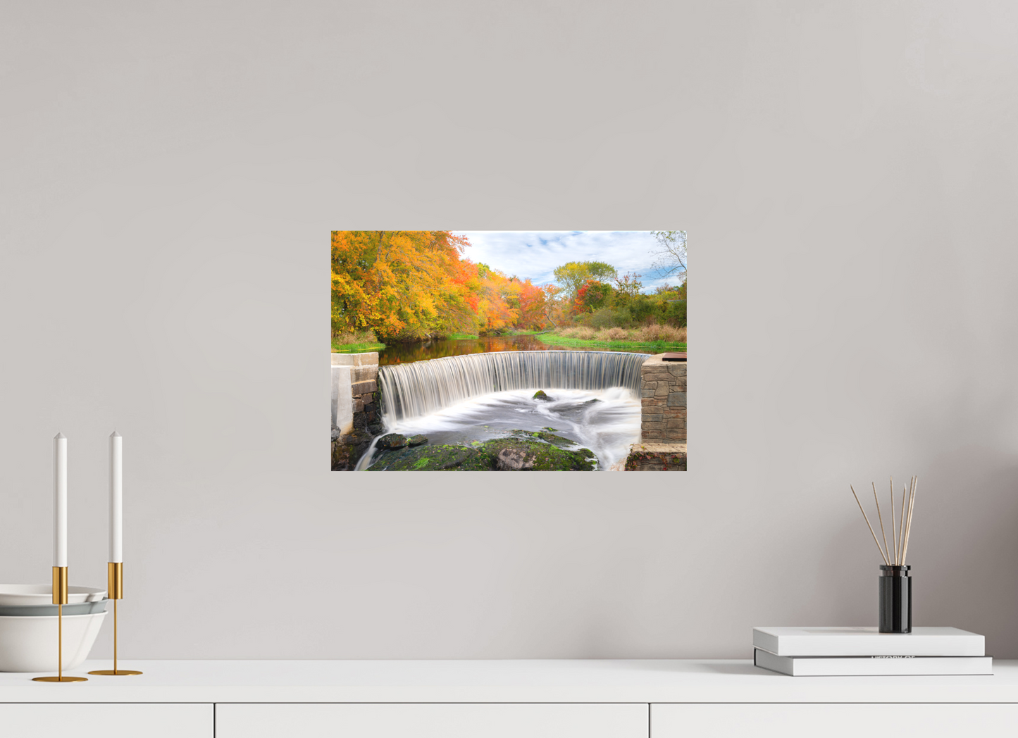 15 x 10″, Matte Canvas Print Autumn at Horseshoe Falls
