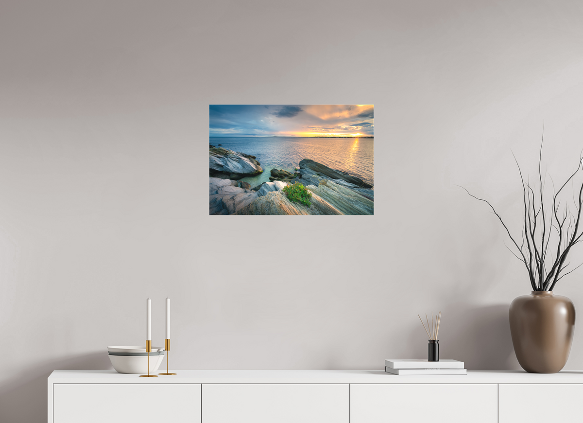 24 x 16″, Matte Canvas Print Beavertail Sun Rays