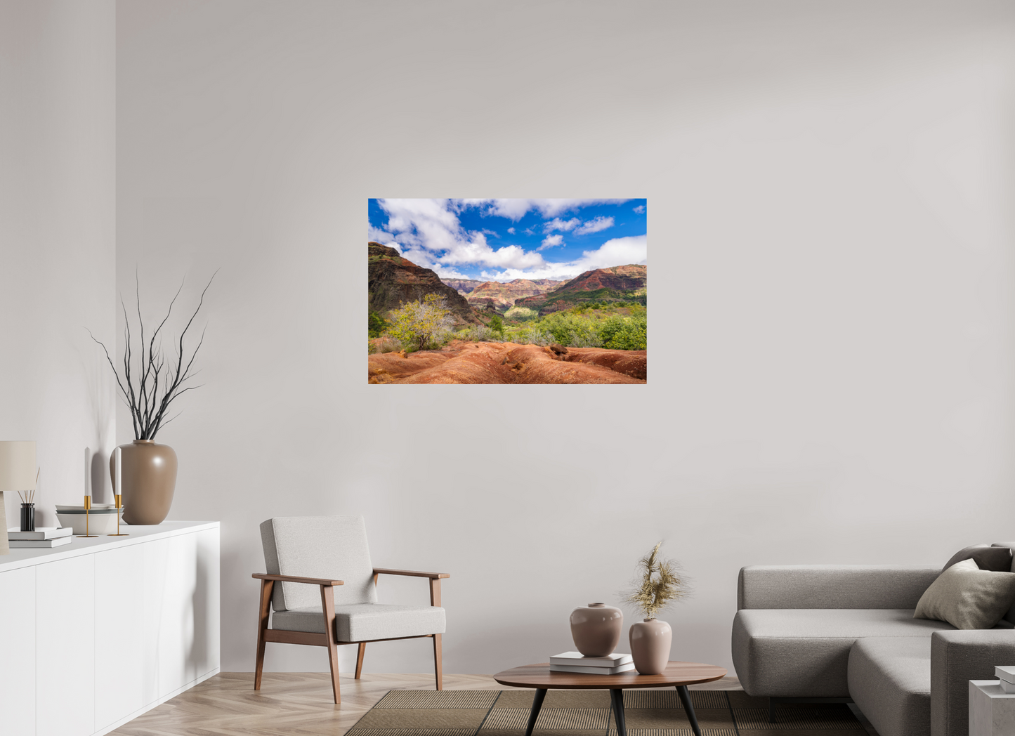 45 x 30″, ChromaLuxe HD Metal Print Along the Kukui Trail