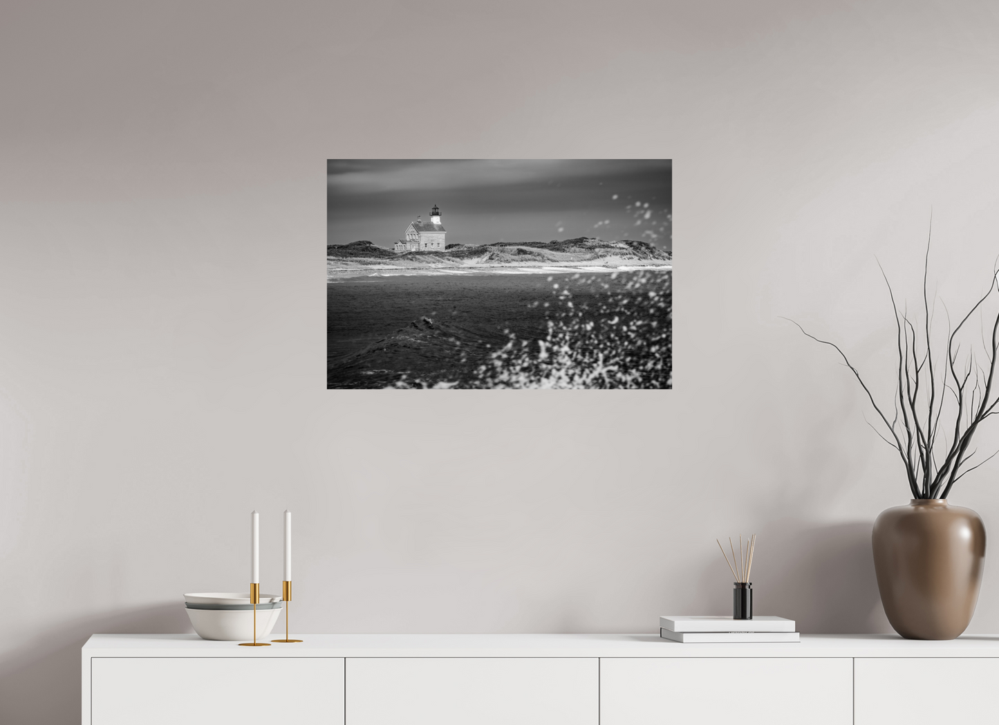 30 x 20″, ChromaLuxe HD Metal Print North Lighthouse