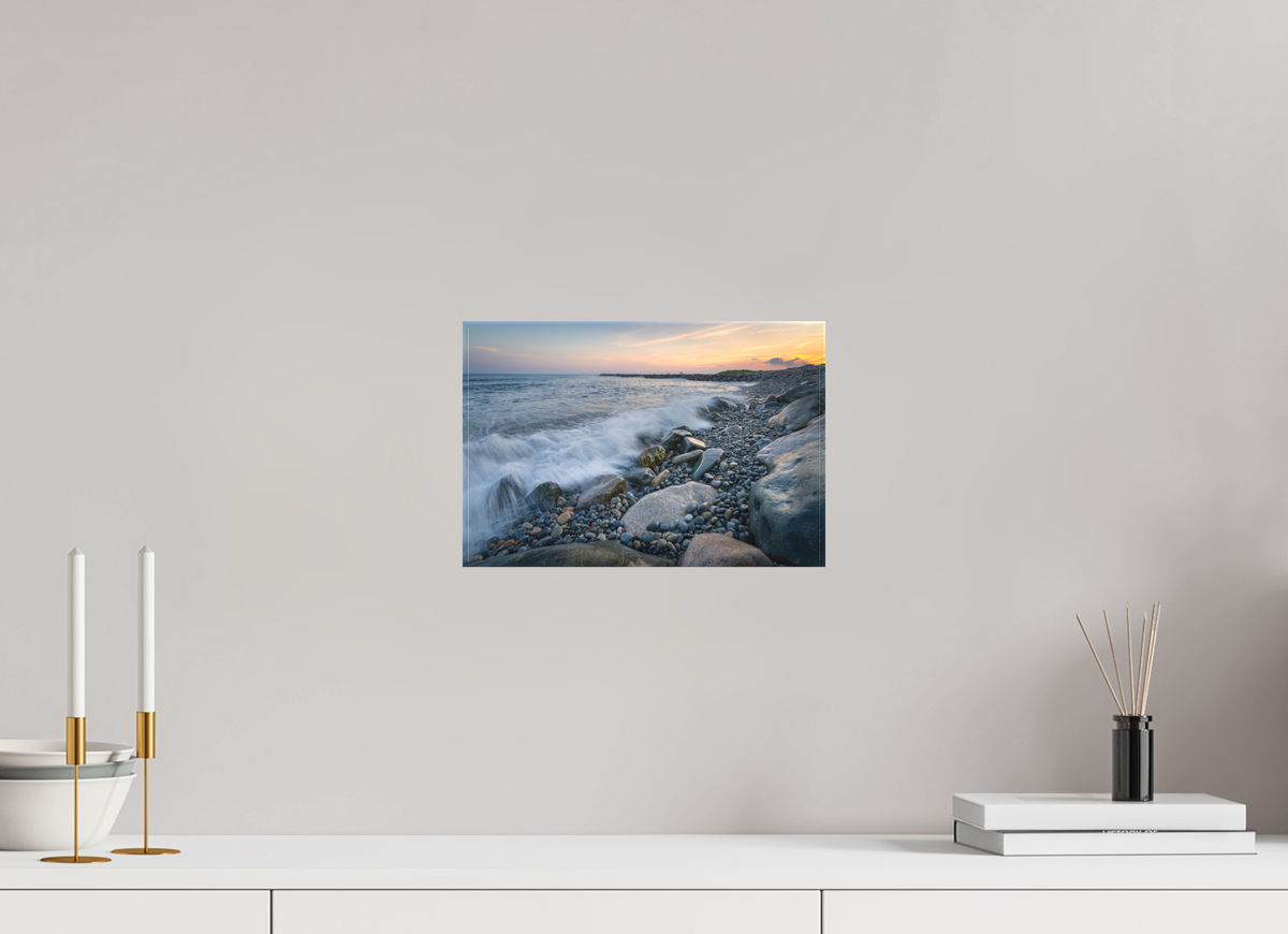 12 x 8″, Matte Canvas Print Waves Crashing at Camp Cronin