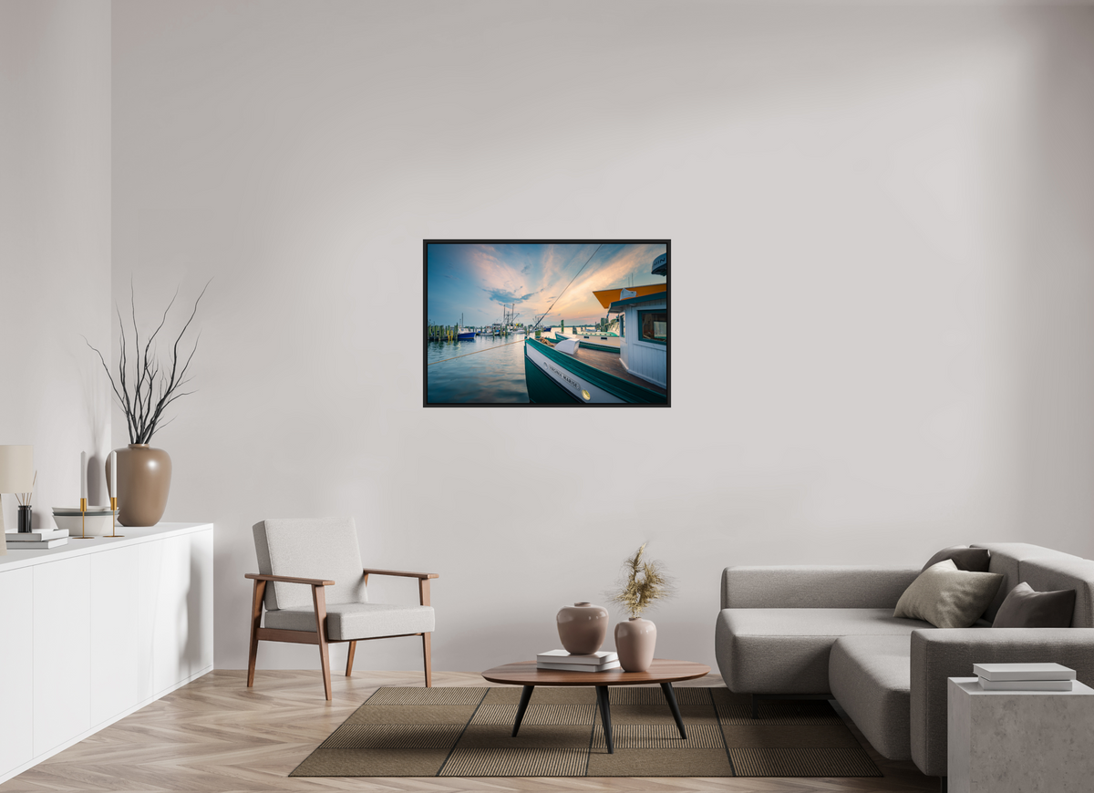 45 x 30″, Premium Photo Print under Acrylic Glass with Black Wood Floater Frame Virginia Marisse