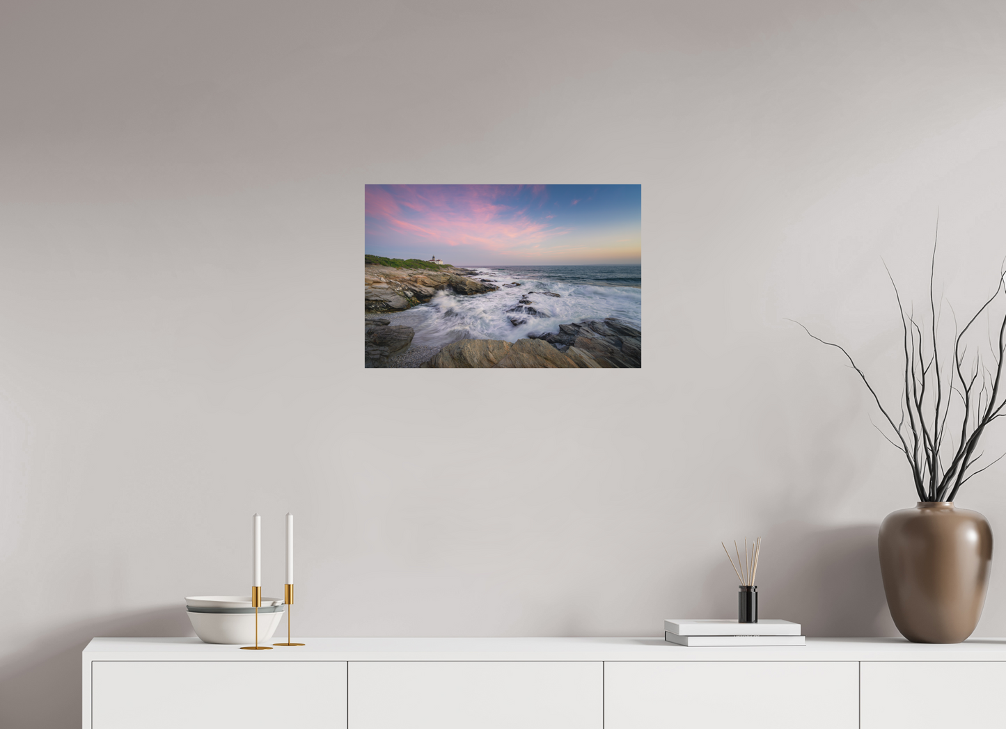24 x 16″, Basic Matte Photo Print on Fuji Crystal DP II Paper Rough Seas at Sunset
