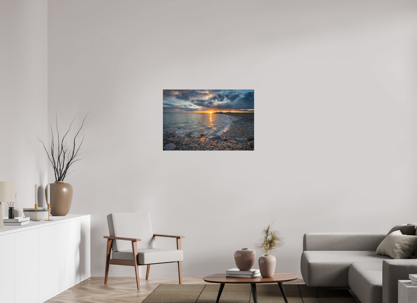 36 x 24″, Basic Matte Photo Print on Fuji Crystal DP II Paper Roger Wheeler State Beach Sunset