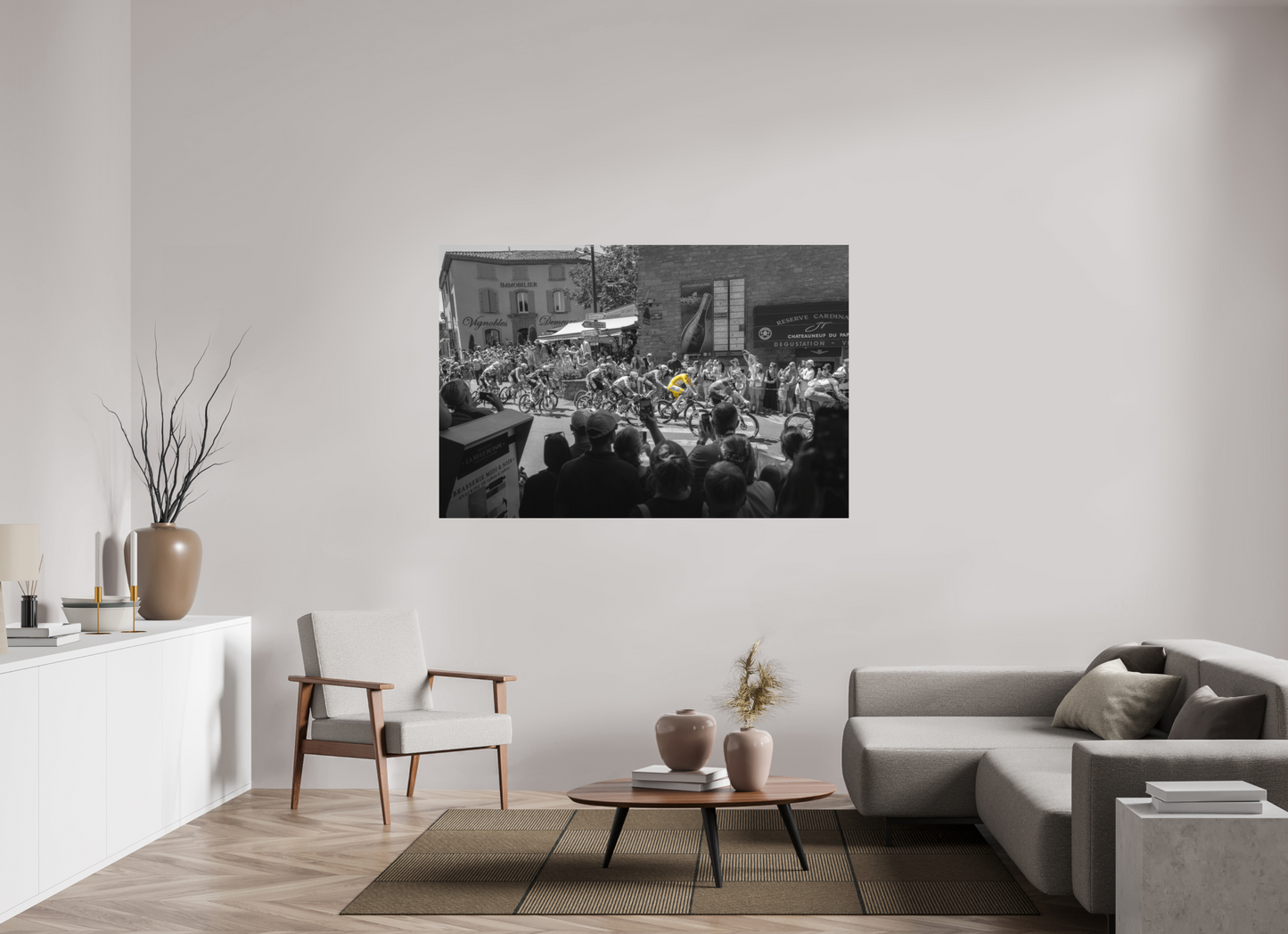 66 x 44″, Matte Photo Print on Fuji Crystal DP II Tour de France Leader Tadej Pogacar in the Yellow Jersey
