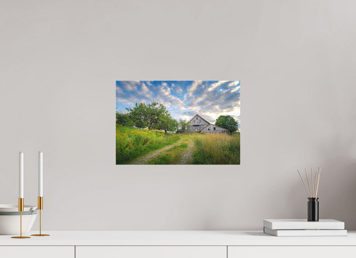 15 x 10″, Matte Canvas Print Countryside Barn