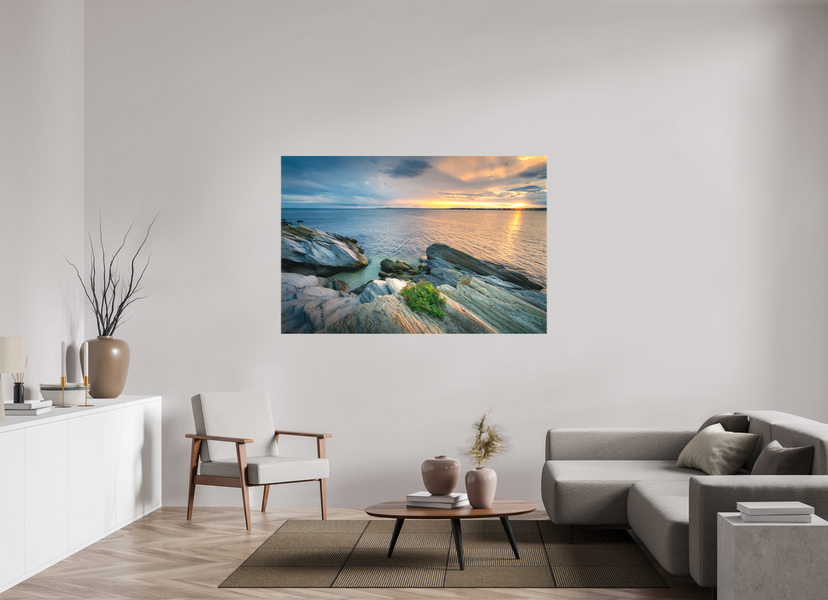 66 x 44″, Matte Canvas Print Beavertail Sun Rays
