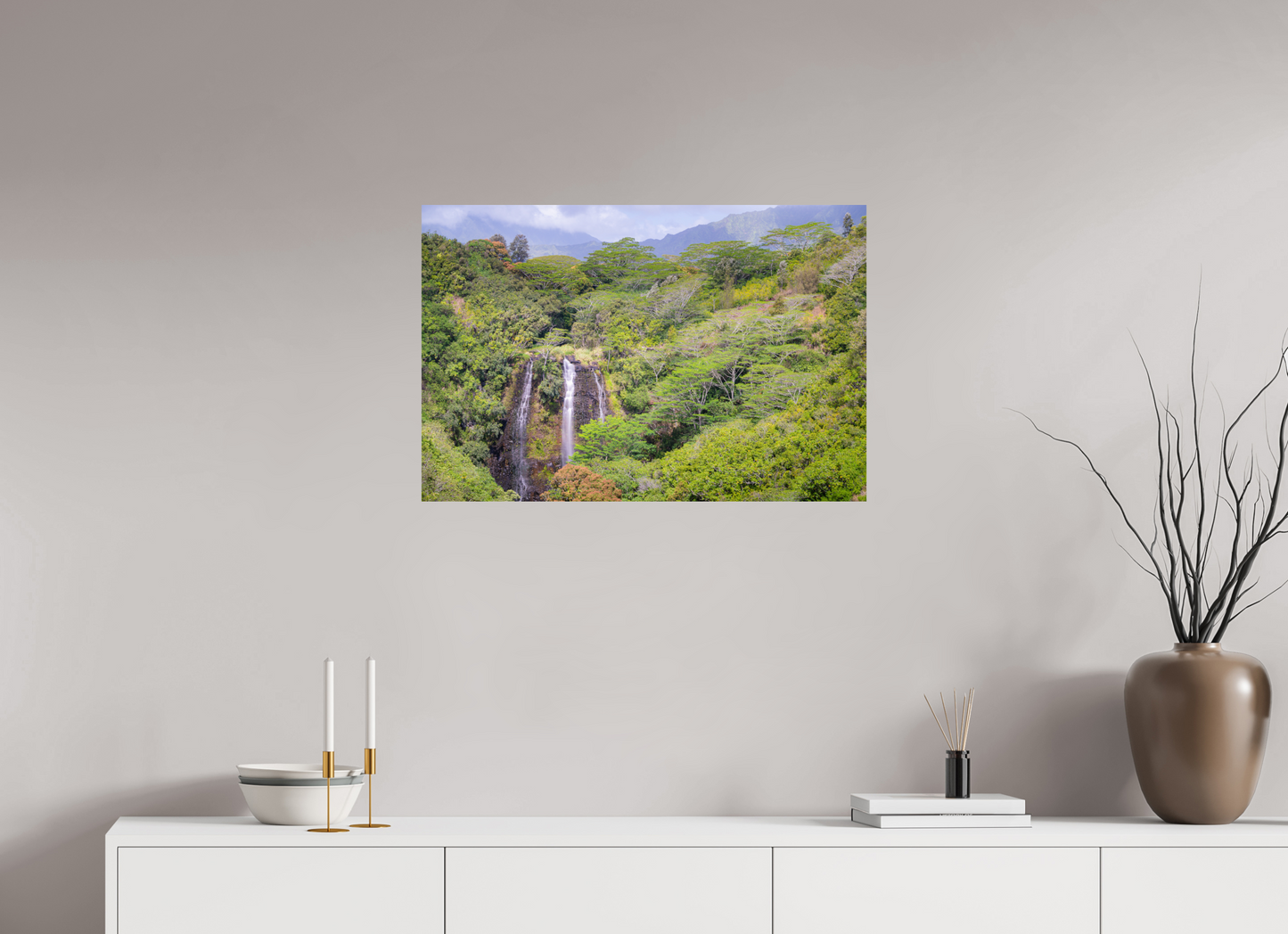 30 x 20″, ChromaLuxe HD Metal Print Opeka Falls