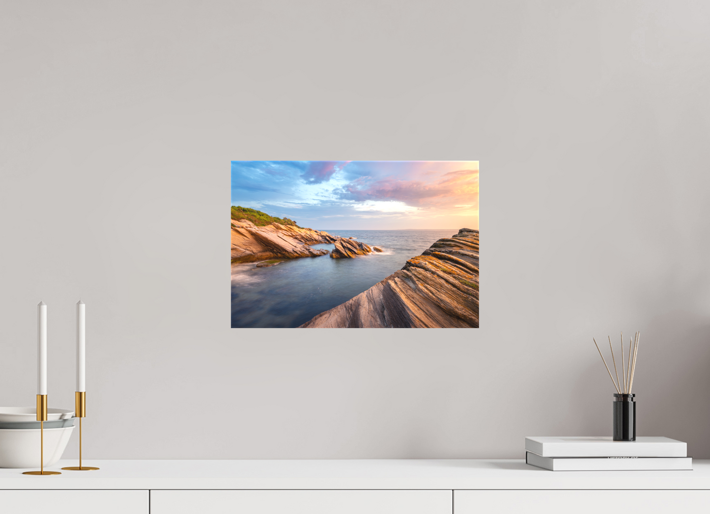 15 x 10″, Matte Canvas Print Favorite Spot at Beavertail