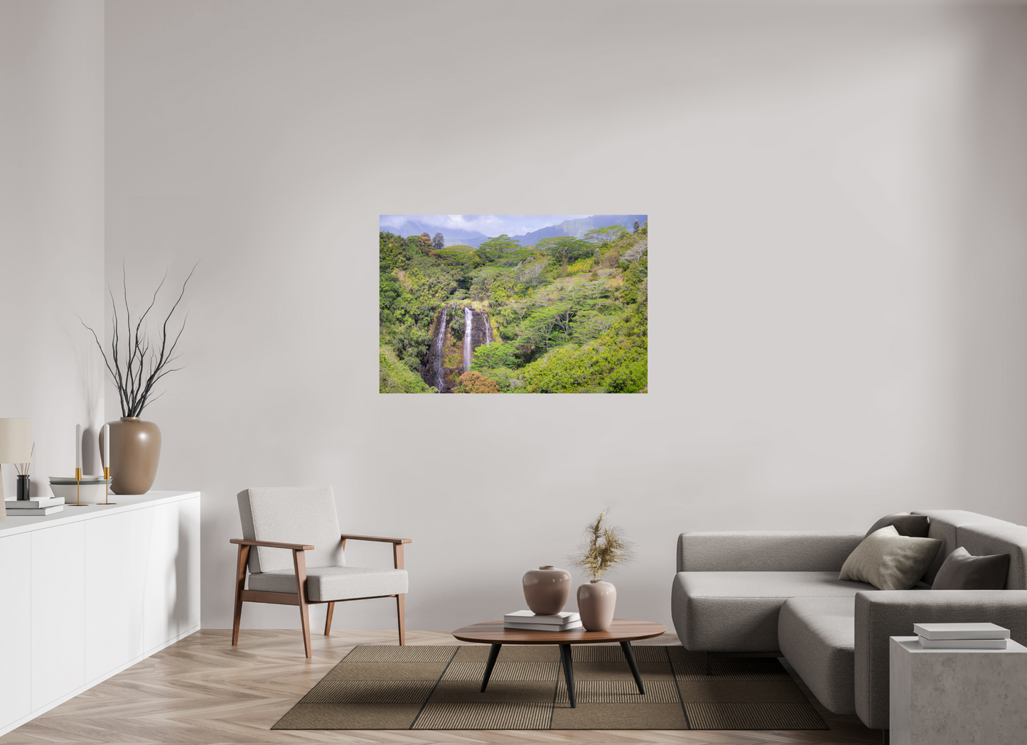 54 x 36″, ChromaLuxe HD Metal Print Opeka Falls