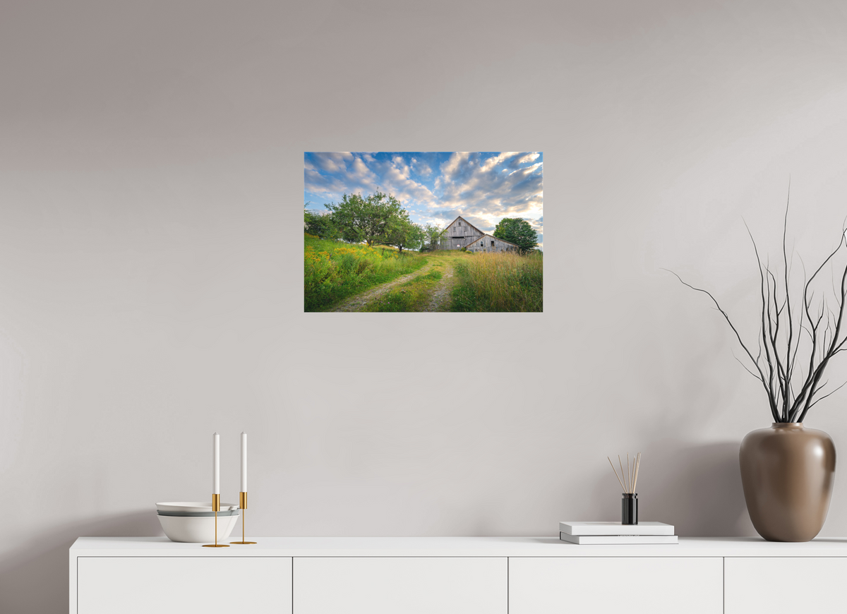24 x 16″, Matte Canvas Print Countryside Barn