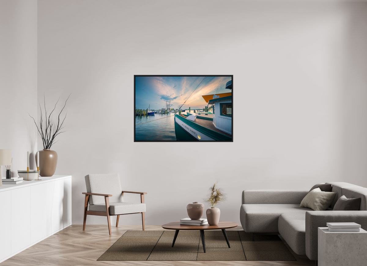 54 x 36″, Premium Photo Print under Acrylic Glass with Black Wood Floater Frame Virginia Marisse