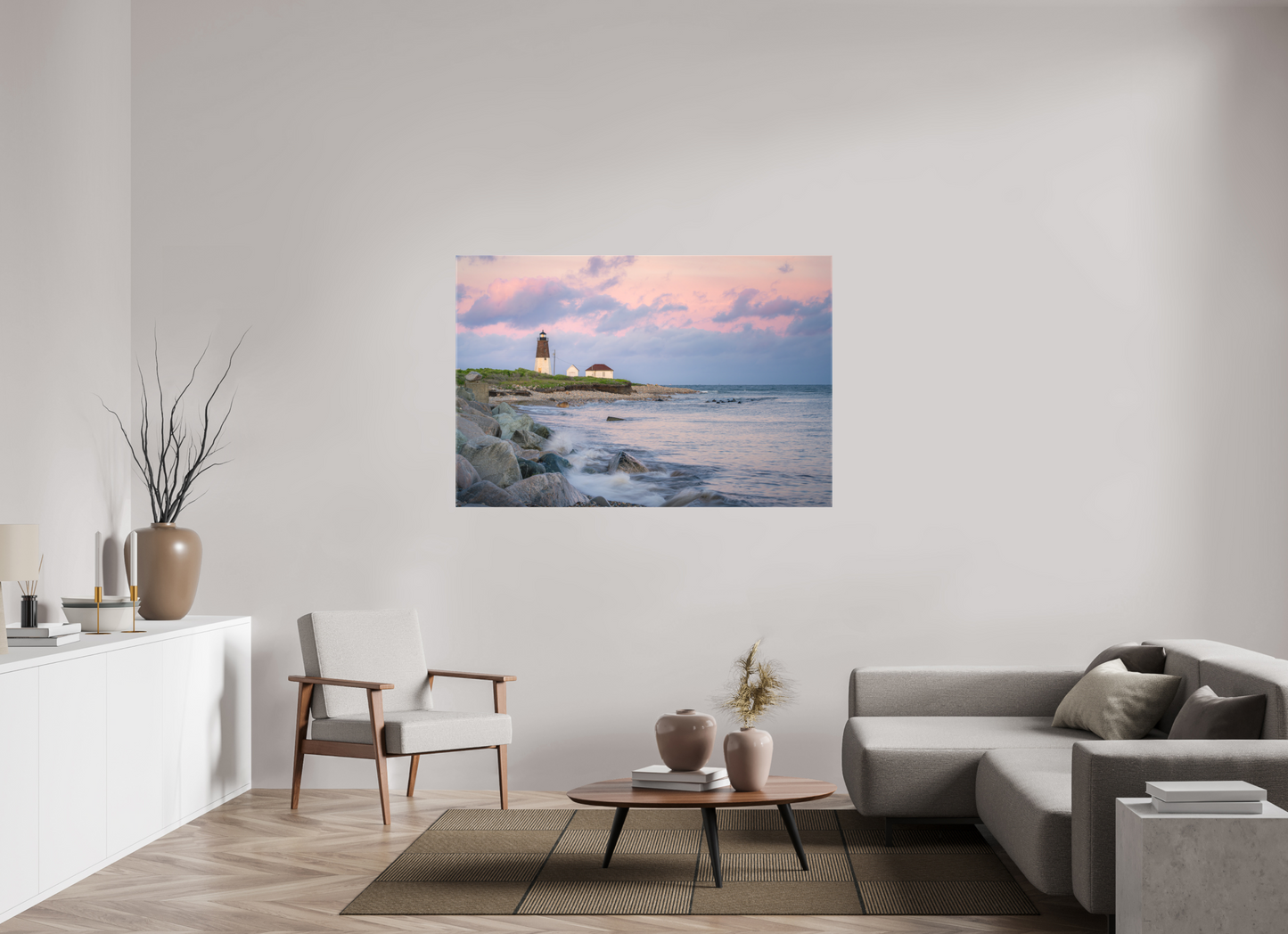 60 x 40″, Matte Canvas Print Quiet Sunset at Camp Cronin