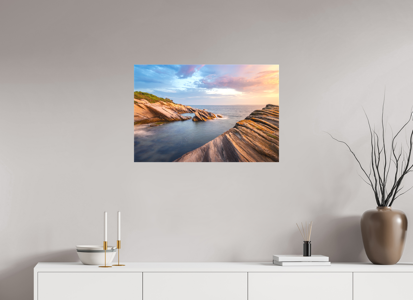 30 x 20″, Matte Canvas Print Favorite Spot at Beavertail
