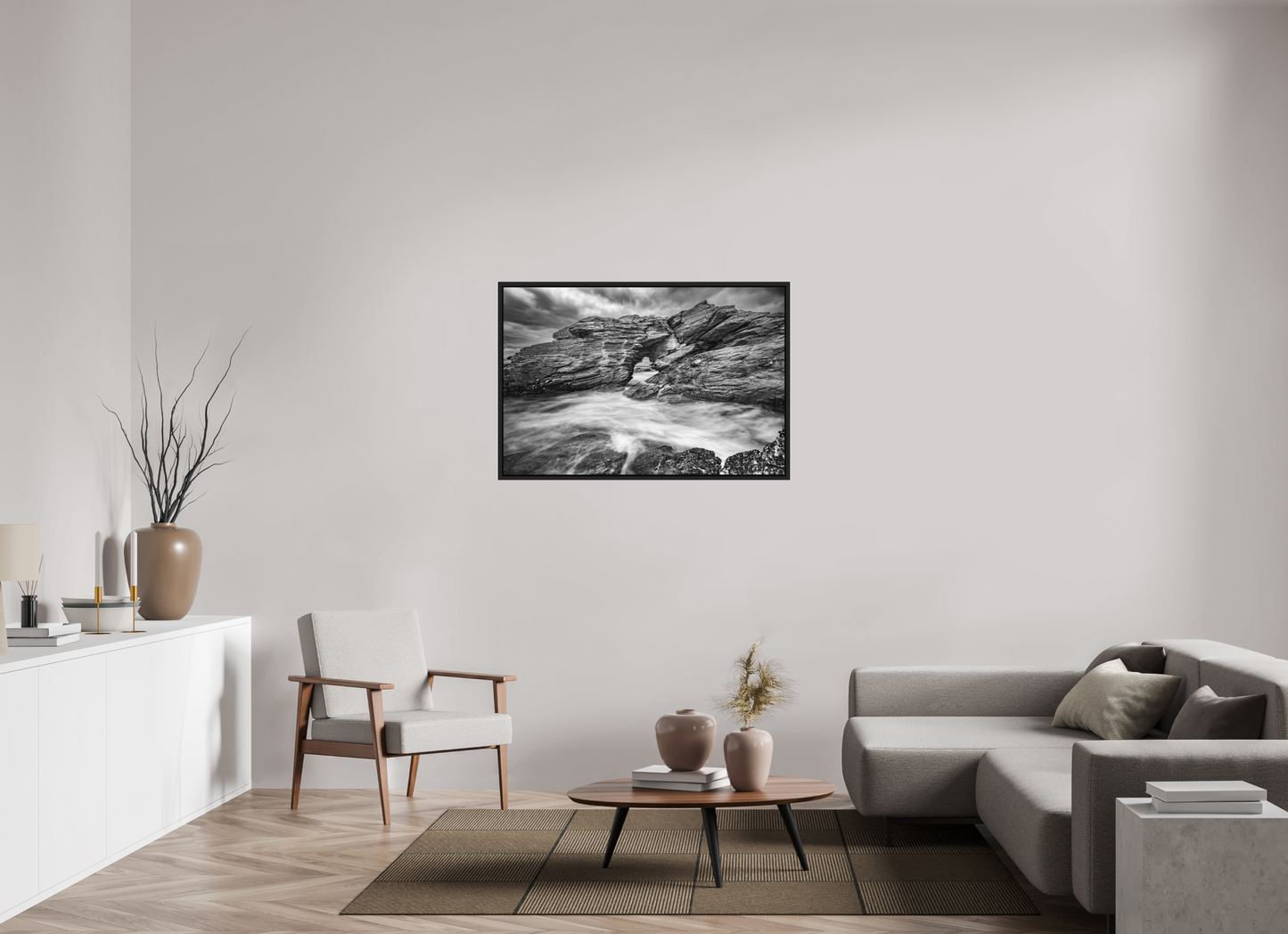 45 x 30″, Photo Print under Acrylic Glass with Black Wood Floater Frame The Gateway
