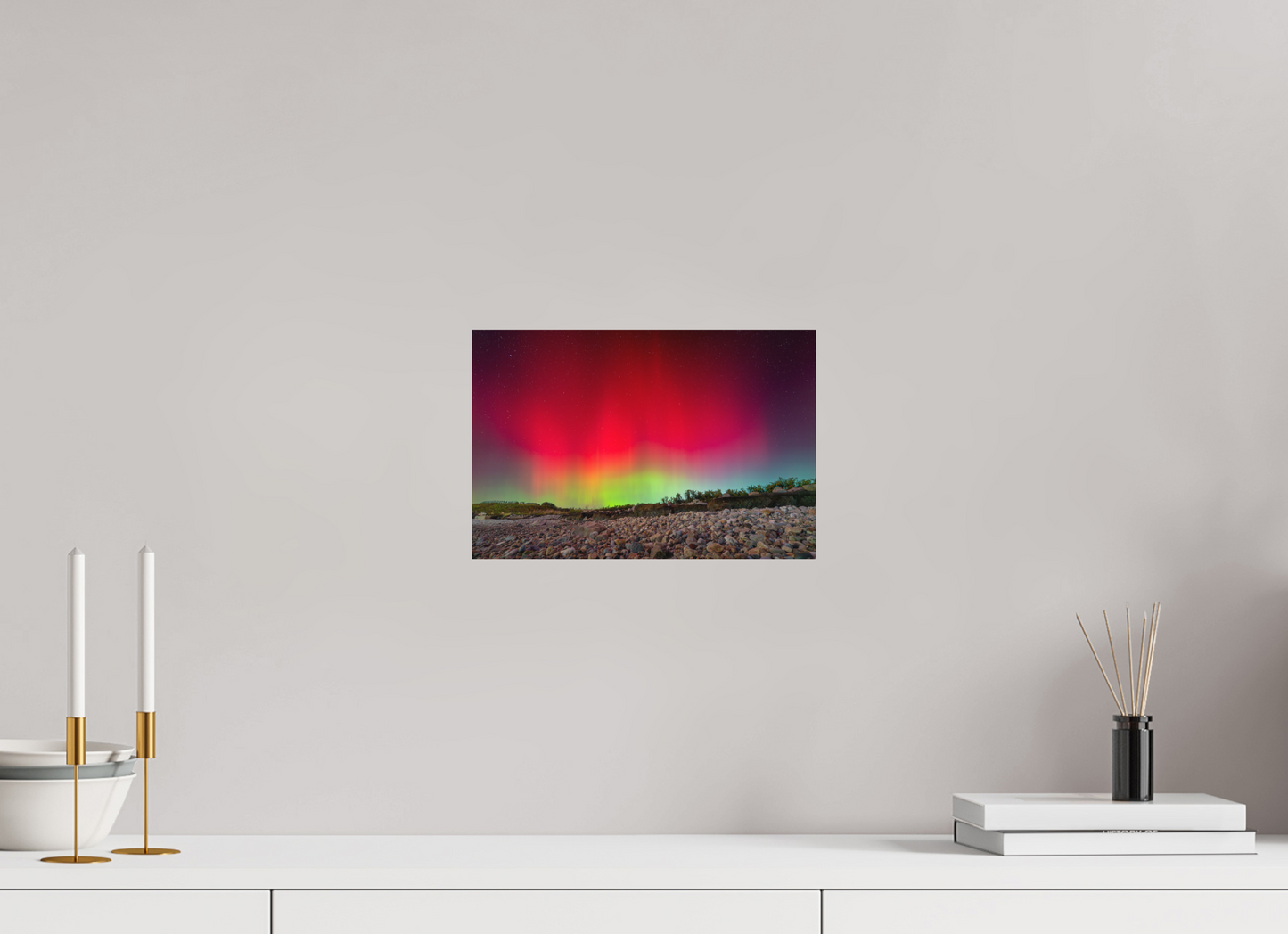 12 x 8″, Matte Photo Print on Fuji Crystal DP II Aurora Borealis at Camp Cronin