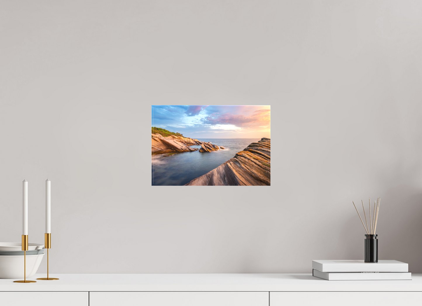 12 x 8″, Matte Canvas Print Favorite Spot at Beavertail