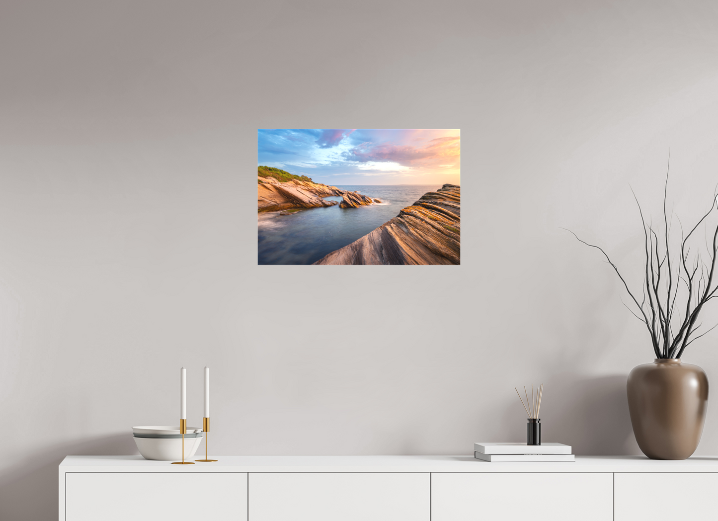 24 x 16″, Matte Canvas Print Favorite Spot at Beavertail