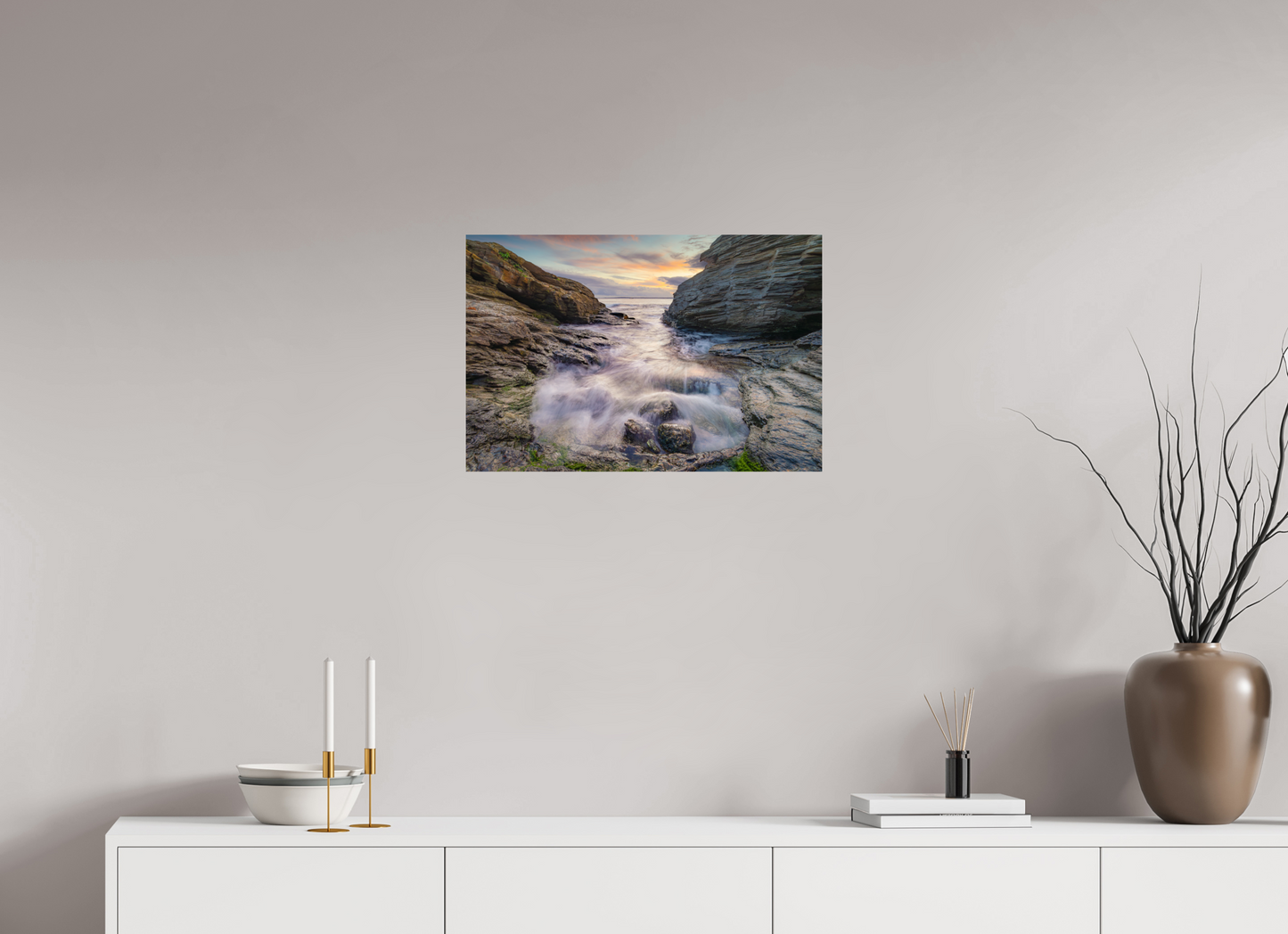24 x 16″, ChromaLuxe HD Metal Print No Frame Waves Approaching