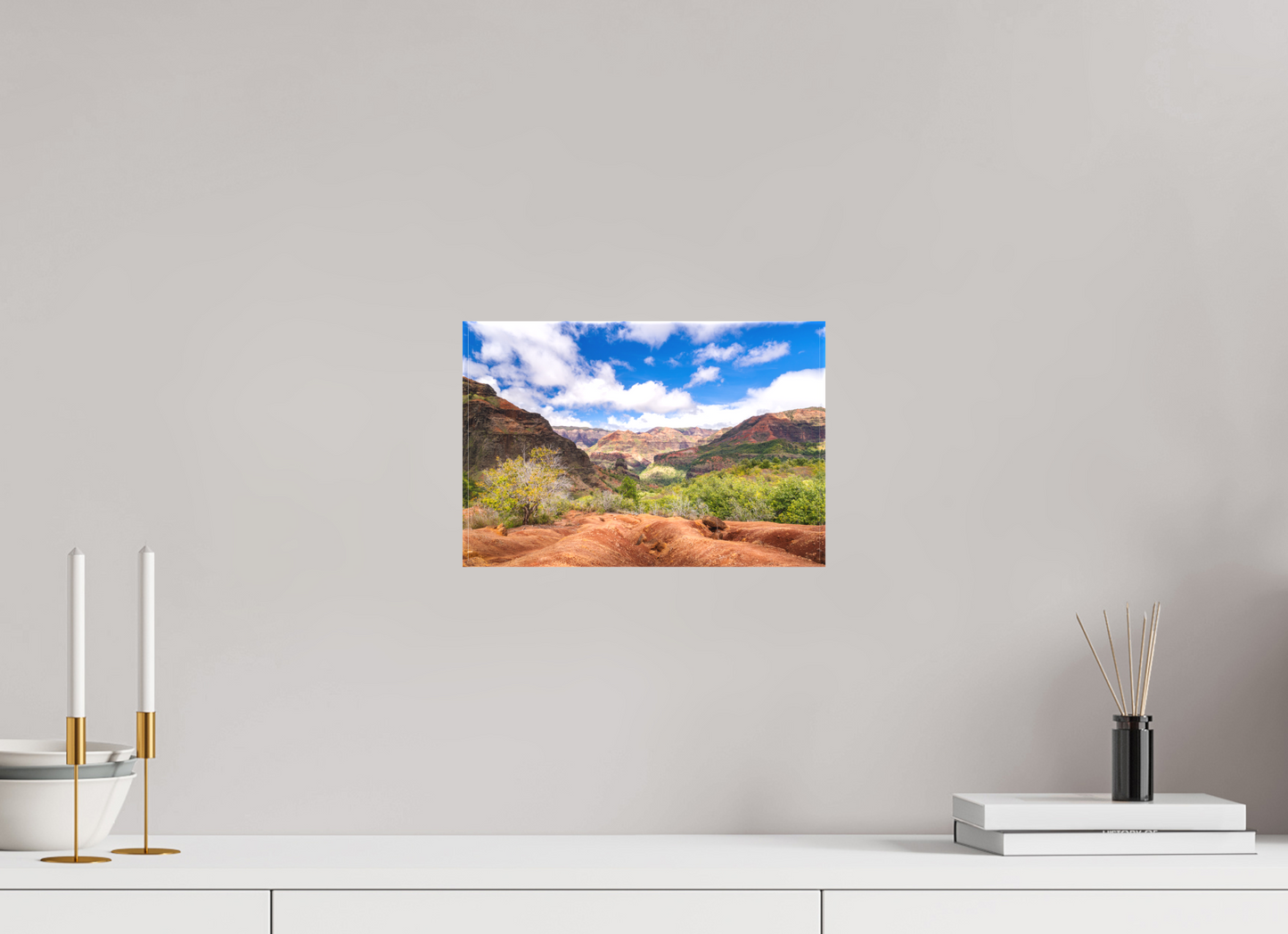 12 x 8″, Matte Canvas Print Along the Kukui Trail