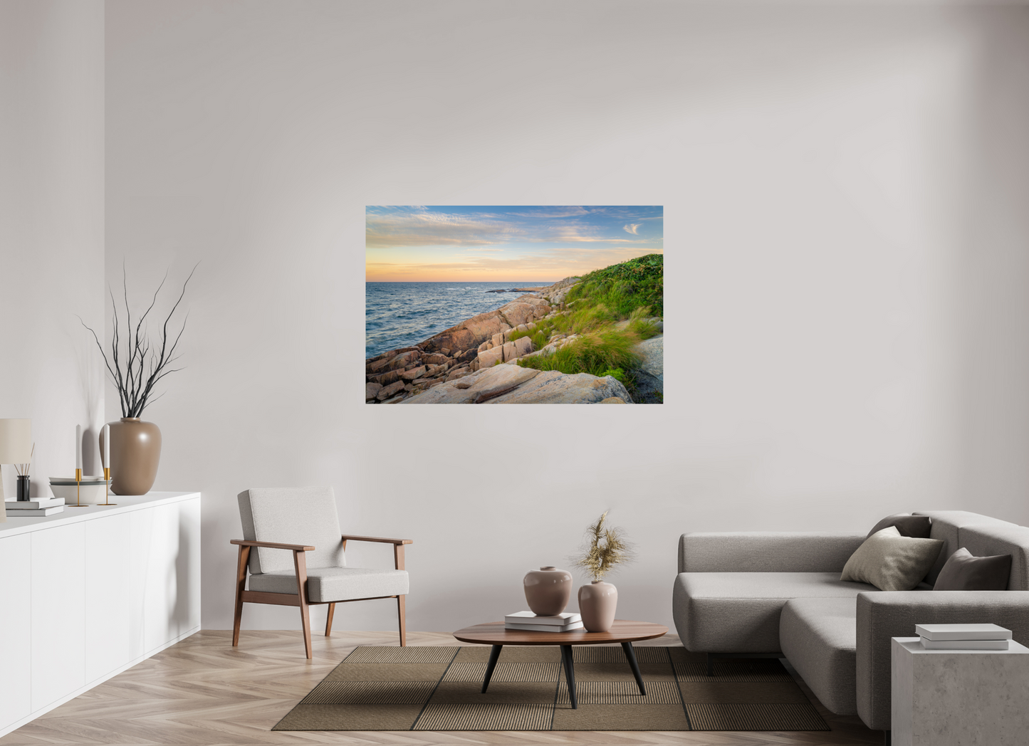 60 x 40″, Photo Print on Fujiflex High Gloss Black Point before Sunset