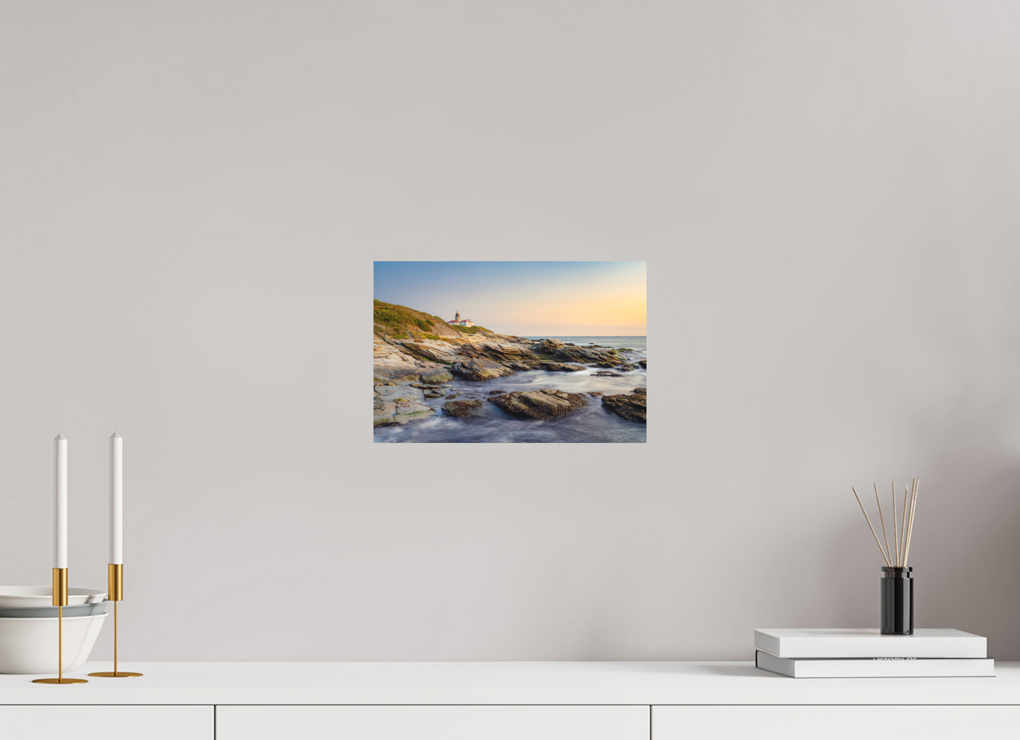 12 x 8″, Matte Photo Print on Fuji Crystal DP II Beavertail Lighthouse
