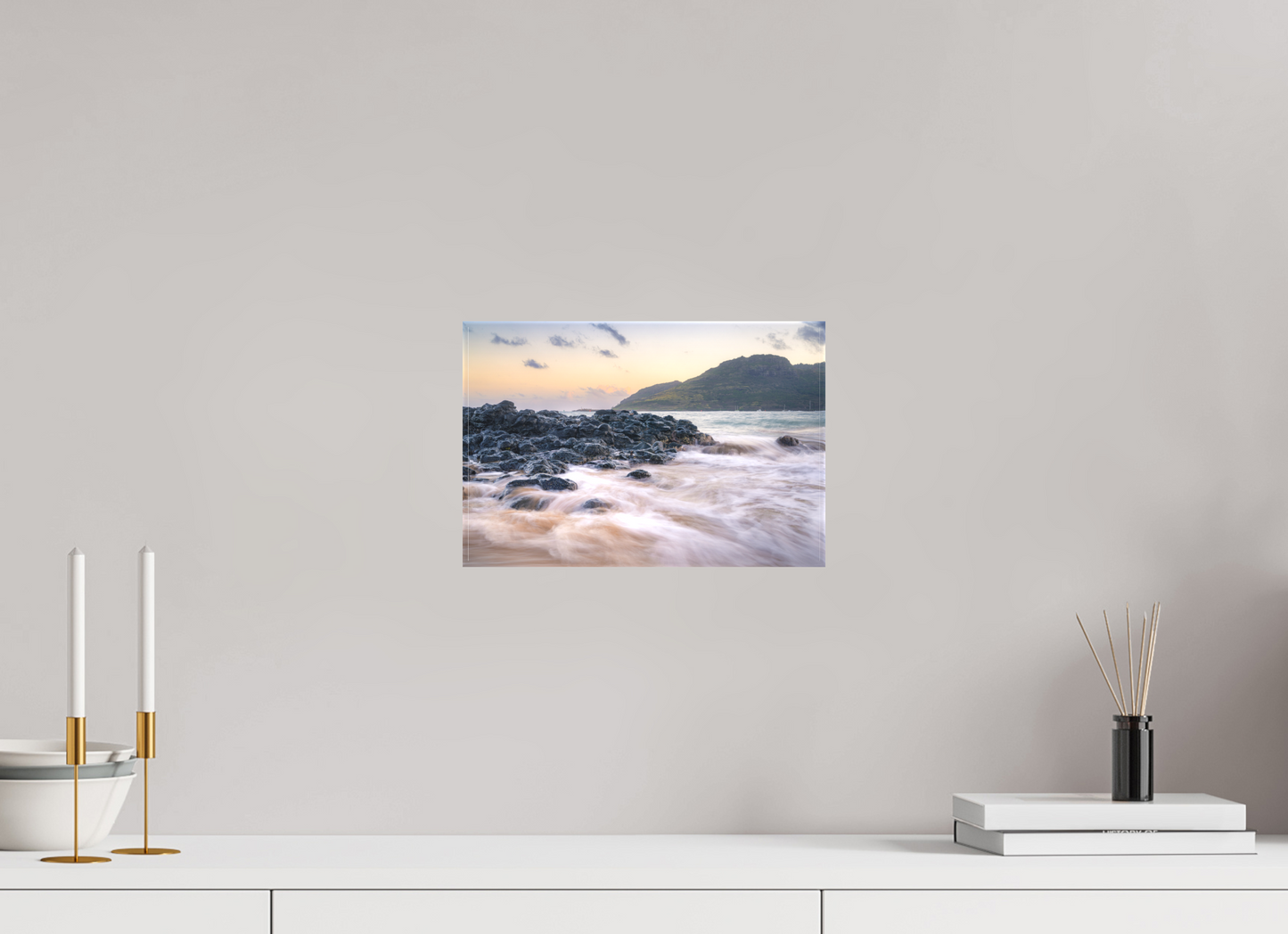 12 x 8″, Matte Canvas Print Lihue Sunset